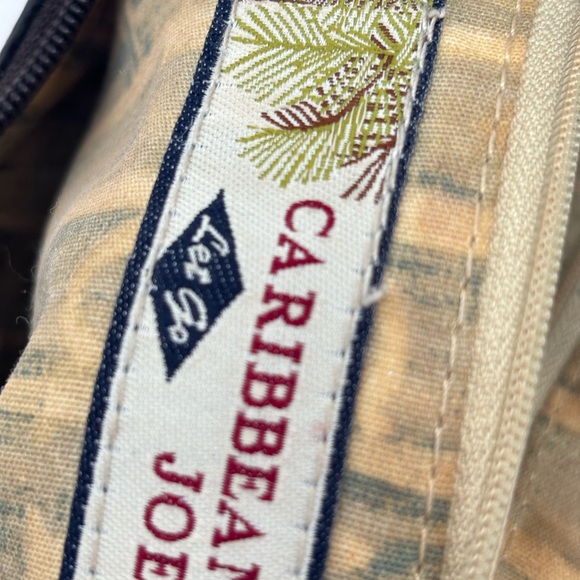 M306 Caribbean Joe Women’s Leather Shoulder bag w/huts and palm trees logo. Nice - Picture 10 of 10